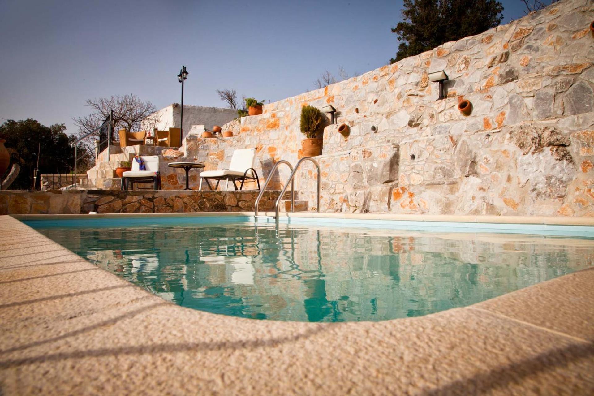 Stone Built Villa Galatia, Poolside & Perfect View Karés Dış mekan fotoğraf